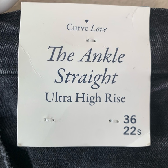 ABERCROMBIE & FITCH Curve Love Ankle Straight Ultra High Rise Denim Jeans NWT - Picture 8 of 8